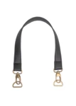 Go Handmade Manico per Borsa con Moschettone e Anello a D Nero/Bronzo