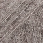DROPS BRUSHED Alpaca Silk 03 Grigio - Tonalità brunastra (Uni colour)