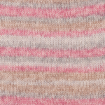 DROPS Fabel Long Print 623 Nebbia rosa