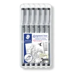 STAEDTLER Pigment Liner 308, 4 + 2 pezzi