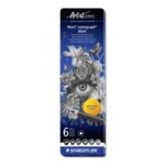 STAEDTLER Mars Lumograph Matite da disegno, 6 pezzi – Immagine principale chiuso