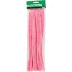 Chenille, 9mm, 30cm, 25stk Pink