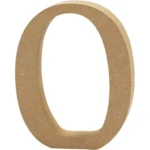 Bogstav, MDF, 13 cm, 2 cm, 1 stk O