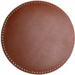 Go Handmade Base per Borsa/Cesta, Pelle PU, Rotonda, 35 cm 22570 Marrone