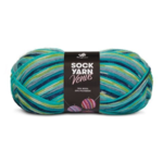 Mayflower Sock Yarn Universe Venus 05 Grigio turchese/Blu chiaro/Turchese/Lime/Blu navy