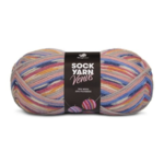 Mayflower Sock Yarn Universe Venus 06 Grigio/Rosa cipria/Fior di mais/Curry/Blu navy