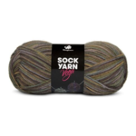 Mayflower Sock Yarn Universe Vega 03 Verde militare/Oliva/Grigio scuro/Grigio chiaro