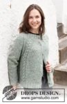 215-2 Climbing Ivy Cardigan by DROPS Design