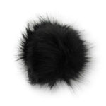 Pompon Akryl, 12 cm Nero