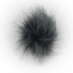 Pompon Akryl, 12 cm Grigio