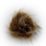 Pompon Akryl, 8 cm Natur