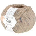 Lana Grossa Cool Wool Baby 371 Beige chiaro/Turchese/Lilla