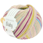 Lana Grossa Cool Wool Baby 312 Bianco sporco/Turchese/Rosa/Verde lime/Giallo/Fucsia