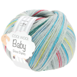 Lana Grossa Cool Wool Baby 314 Grigio chiaro/Grigio/Pomodoro/Turchese/Giallo limone/Blu fumoso