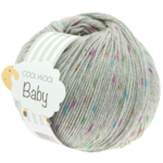 Lana Grossa Cool Wool Baby 358 Grigio chiaro/Arancione/Turchese/Verde/Ciclamino