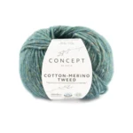Katia Cotton-Merino Tweed 504 Verde blu