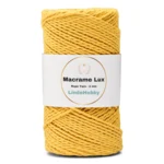 LindeHobby Macrame Lux, Rope Yarn, 2 mm 07 Giallo