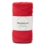 LindeHobby Macrame Lux, Rope Yarn, 2 mm 10 Rosso