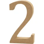 Numero, MDF, 13 cm, 1 pezzo.