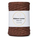 LindeHobby Ribbon Lurex 05 Brown Copper