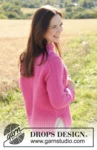 250-33 Berry Me Sweater by DROPS Design