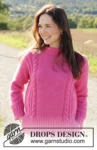 250-33 Berry Me Sweater by DROPS Design