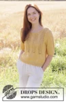 249-23 Happy Sunshine Top by DROPS Design