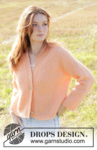 248-23 Perfectly Peach Jacket by DROPS Design