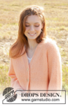 248-23 Perfectly Peach Jacket by DROPS Design