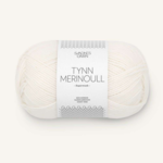 Sandnes Tynn Merinoull 1001 Bianco Ottico