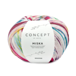 Katia Concept Miska Socks 100 Fucsia-Perla Mora-Blu Verde