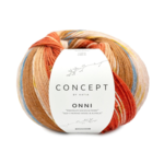 Katia Concept Onni Socks 403 Arancione-Blu-Giallo Ocra-Marrone