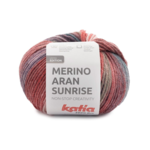 Katia Merino Aran Sunrise 309 Viola-Verde-Rosso