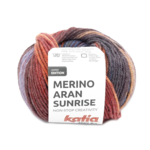 Katia Merino Aran Sunrise 302 Blu-Arancione-Rosso