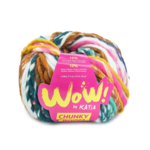 Katia Wow Chunky Boom 302 Rosa-Perla mora-Giallo limone