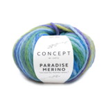 Katia Concept Paradise Merino 502 Azzurro-Blu-Verde-Giallo