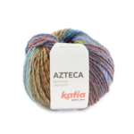 Katia Azteca 82 Rosso rubino-verde foglia-blu viola