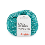 Katia Basic Merino Popcorn 111 Verde opale-bianco