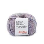 Katia Basic Merino Popcorn 201 Lavanda-multicolore