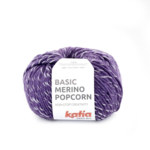 Katia Basic Merino Popcorn 100 Viola-bianco