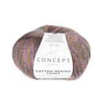 Katia Concept Cotton-Merino Tones 302 Perla-mora-viola-rosa