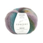 Katia Concept Reiki 202 Verde blu-Lilla chiaro-Beige-Ocra