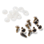 Occhi di sicurezza HobbyArts, Beige, 5 paia 10 mm