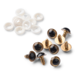 Occhi di sicurezza HobbyArts, Beige, 5 paia 16 mm