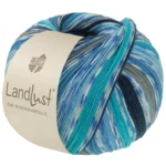 Lana Grossa Landlust Die Sockenwolle 823 Grigio scuro/Nero/Verde mare/Turchese/Blu reale/Blu petrolio/Bianco sporco/Blu