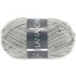 Lana Grossa Meilenweit 100 Tweed 110 Grigio melange