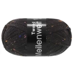 Lana Grossa Meilenweit 100 Tweed 186 Nero carbone