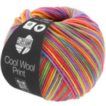 Lana Grossa Cool Wool Print 703 Viola/Verde/Lampone/Arancione/Giallo/Blu