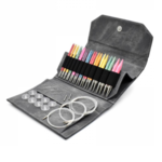 LYKKE Set di Ferri Circolari Componibili Colour, Grigio, 13 cm