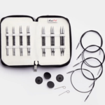 KnitPro Karbonz Special Set di Ferri Circolari Componibili, Midi, 10 cm